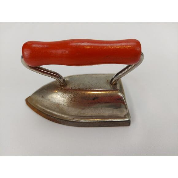 Vintage Lady Dover Mini Flat Iron With Red Handle Salesman Sample or Child's Toy - Picture 1 of 10